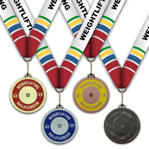 2-3/4" Weightlifting Plate Medal