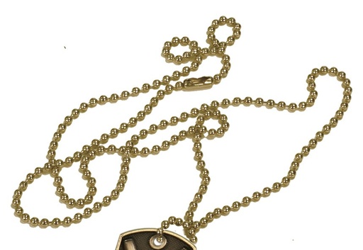 32" Antique Gold Metal Neck Chain