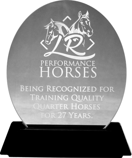 Oval Stock Acrylic Award