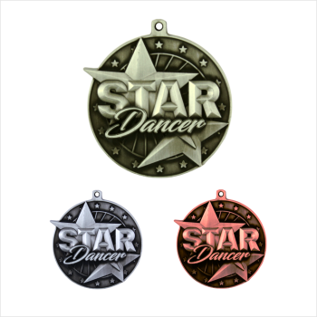 2-1/2" Star Dancer Medal
