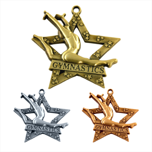 2-3/8" Female Gymnastics All-Star Series Medal