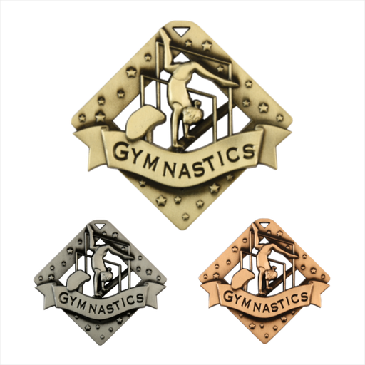 2-3/8" Female Gymnastics Diamond Series Medal