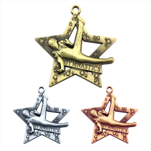 2-3/8" Male Gymnastics All-Star Series Medal
