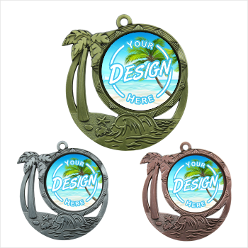3-1/4" Beach Insert Medal