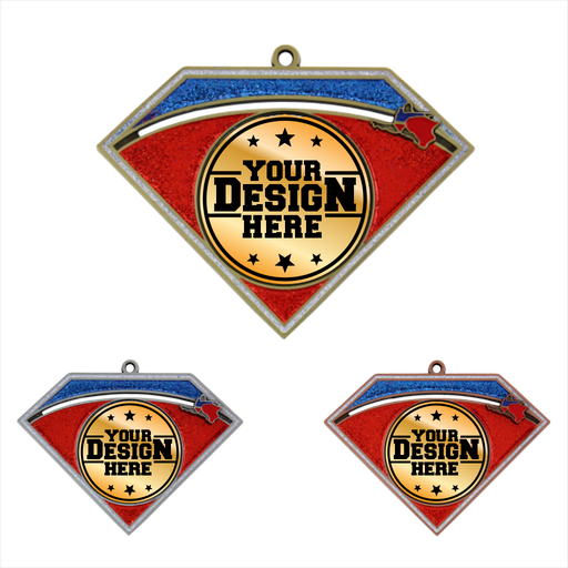 3-1/4" Superhero Series Insert Medal