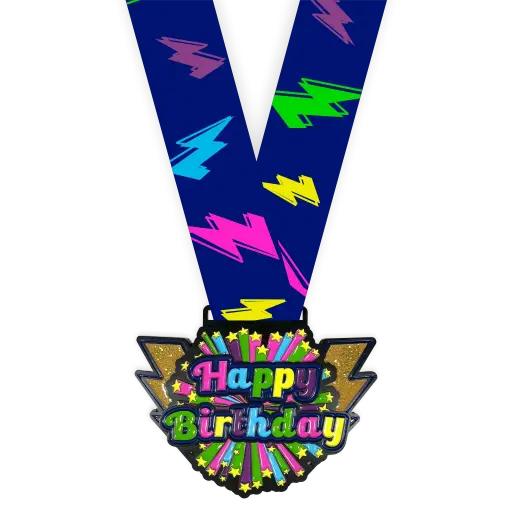 3" Happy Birthday Medal